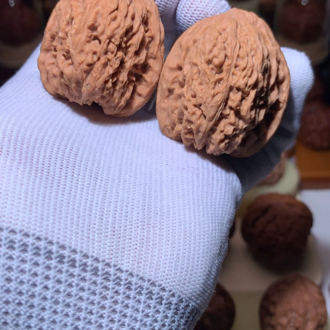 文玩核桃把件全品高炮南疆带凹底