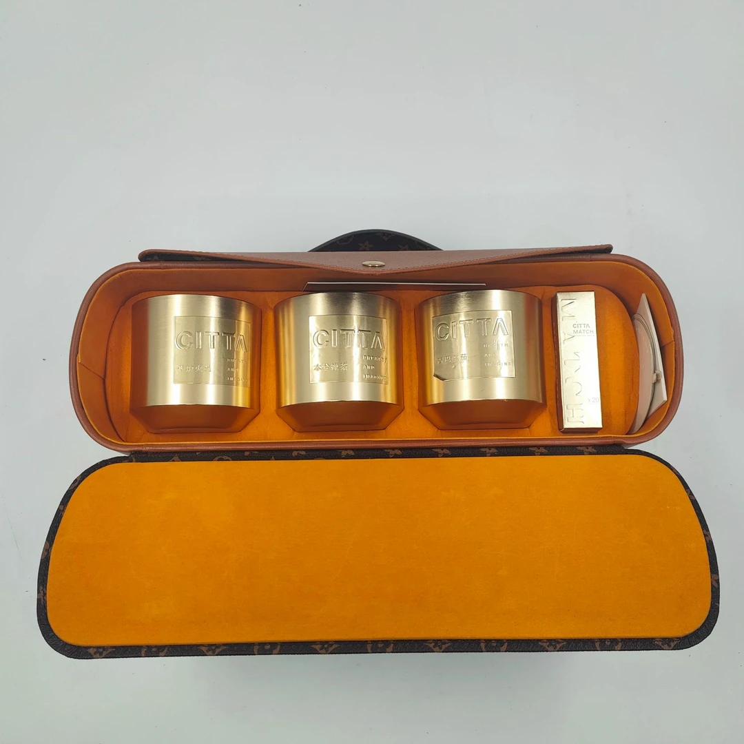 CITTA/西苔轻奢三礼蜡烛礼盒高级感礼物植物大豆蜡烛持久留香