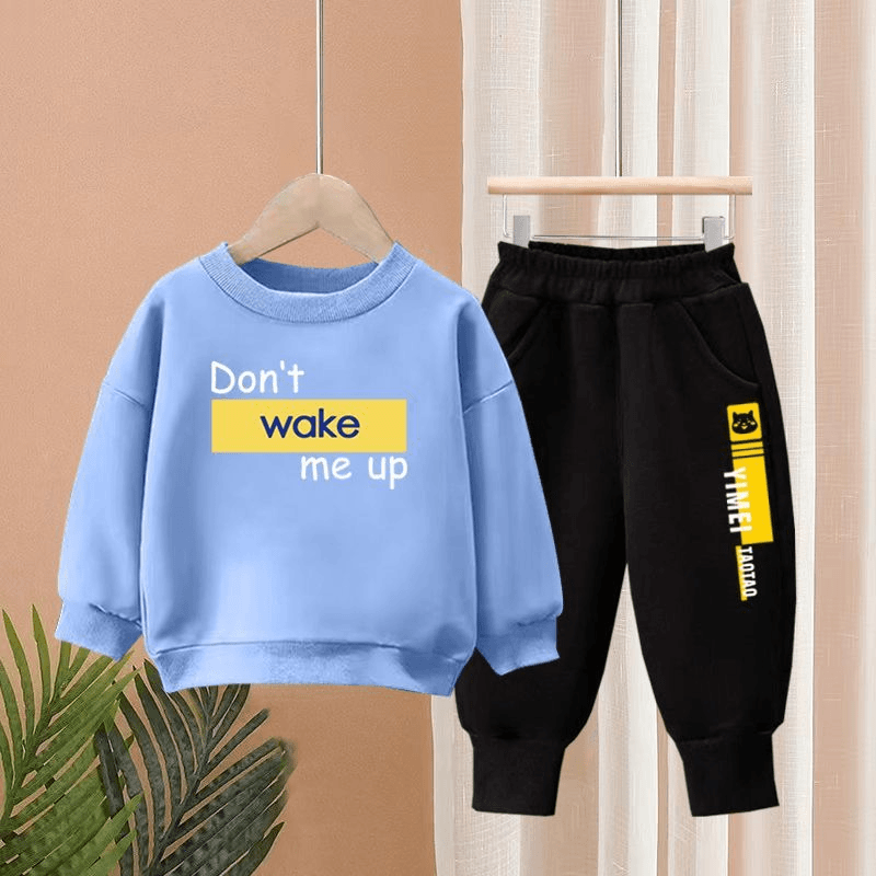 儿童春秋季卫衣套装两件套2024新款男童女童时尚洋气宝宝长袖休闲