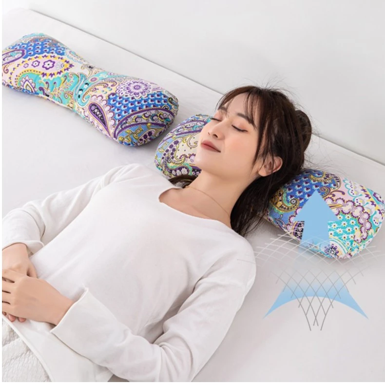 2023网红爆款荞麦护颈枕网红骨头枕棉麻颈椎枕艾草枕头枕芯睡眠枕