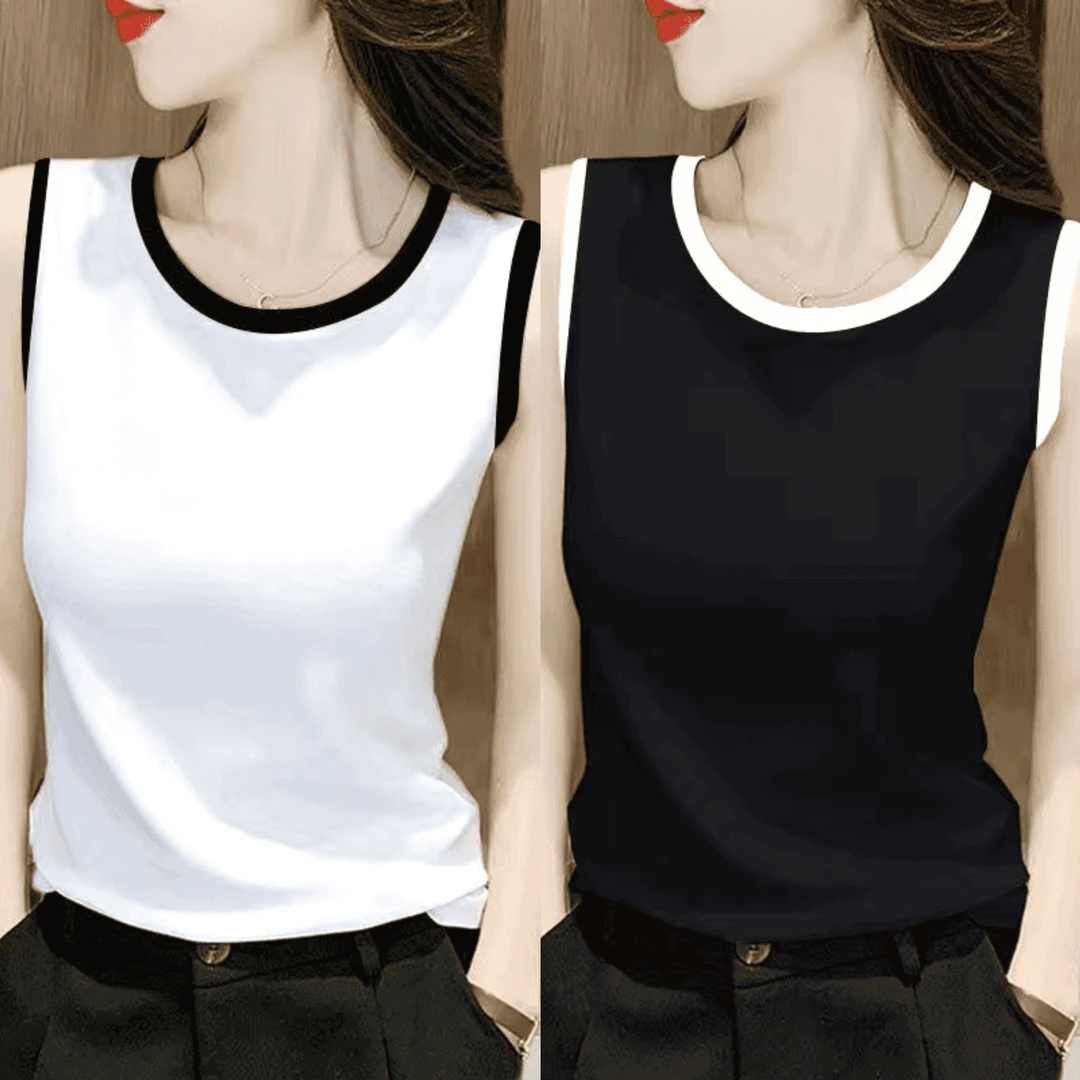 【厂家直销】单/两件 春秋新款吊带背心女内搭外穿遮肚显瘦洋气上衣