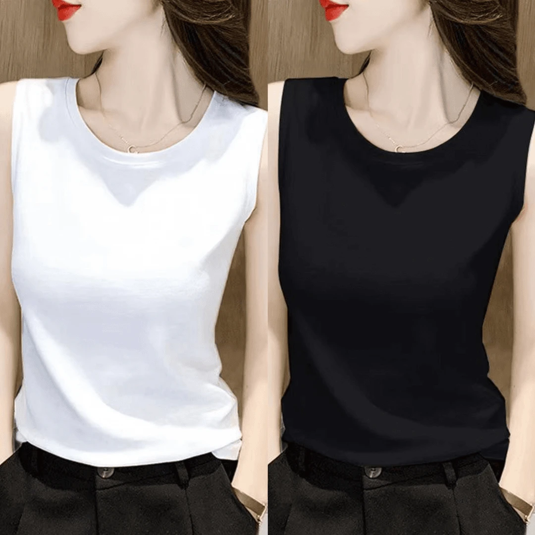 【厂家直销】单/两件 吊带背心女春秋内搭韩版百搭无袖打底外穿T恤