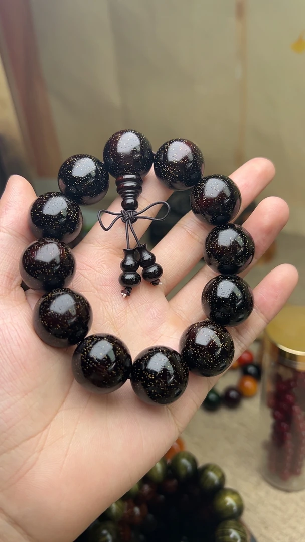 高货爆满金星老料2.0非洲紫檀颗颗秒沉水赠高端实木礼盒