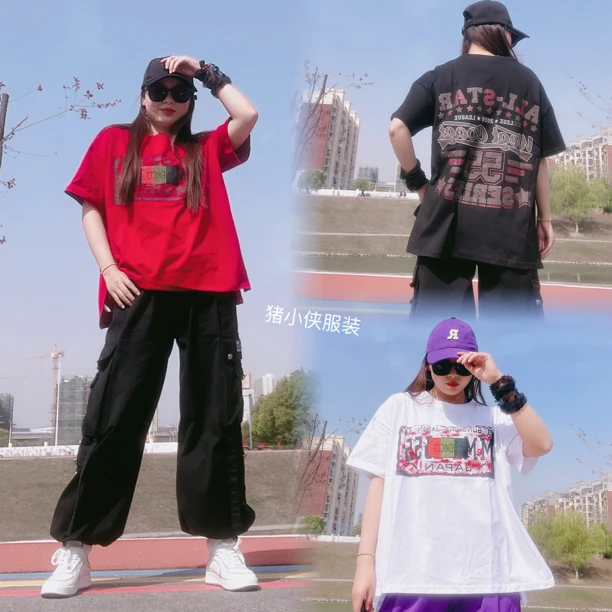 夏季棉料嘻哈3218短袖套装3119裤子