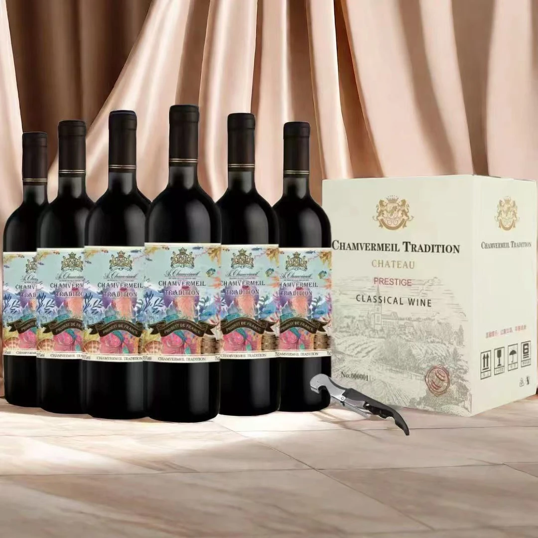 传承·尚威美酒庄干红葡萄酒15度750ML*6送手提袋