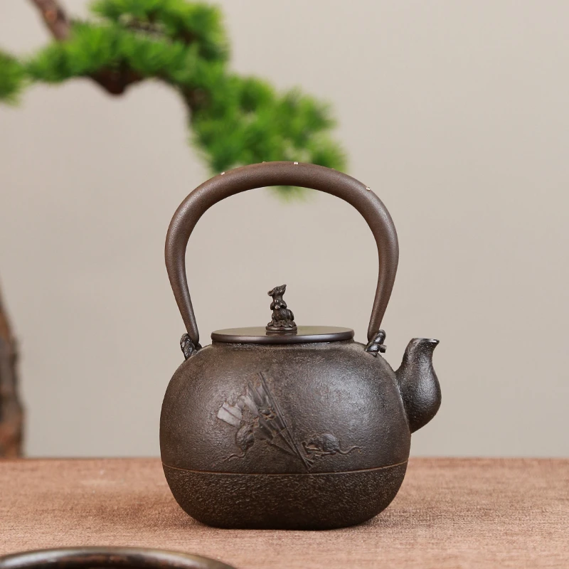 六隐斋 手工壶鼠来宝 家居铁壶煮水器