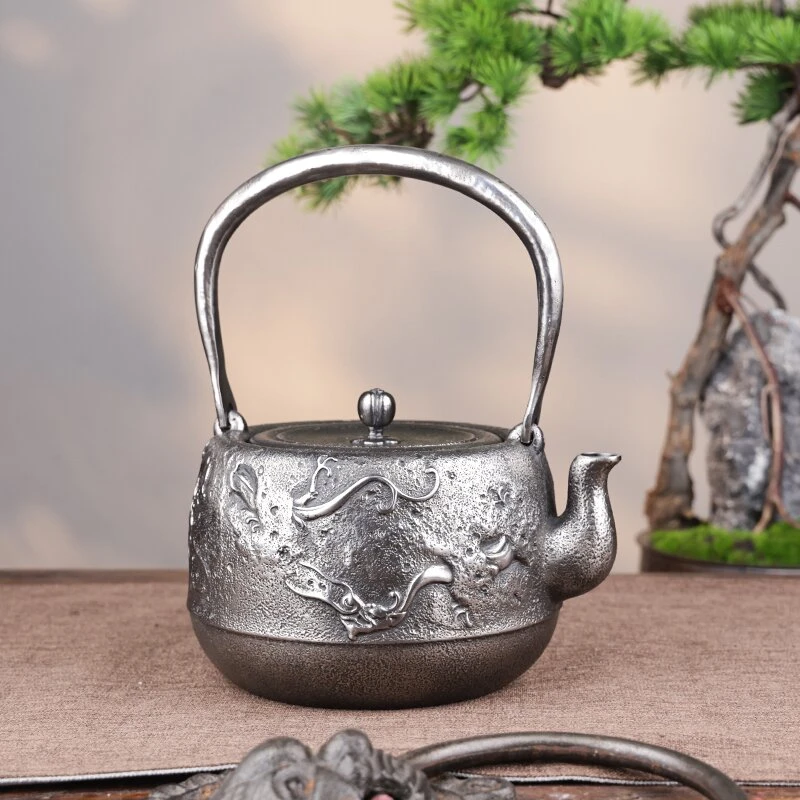 砂铁壶雨龙 全手工容量煮水器提梁壶泡茶壶