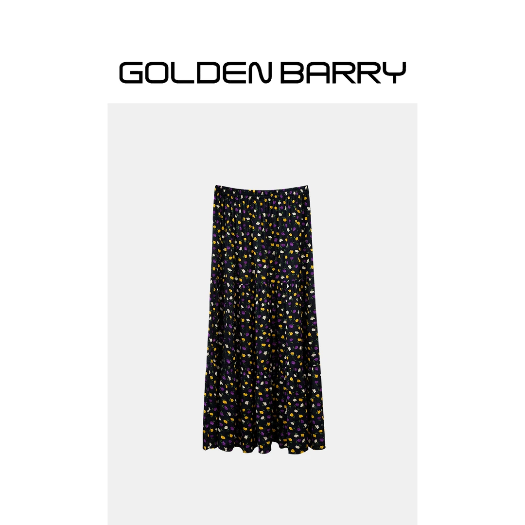 GOLDENBARRY|310139梦幻花园碎花蛋糕裙