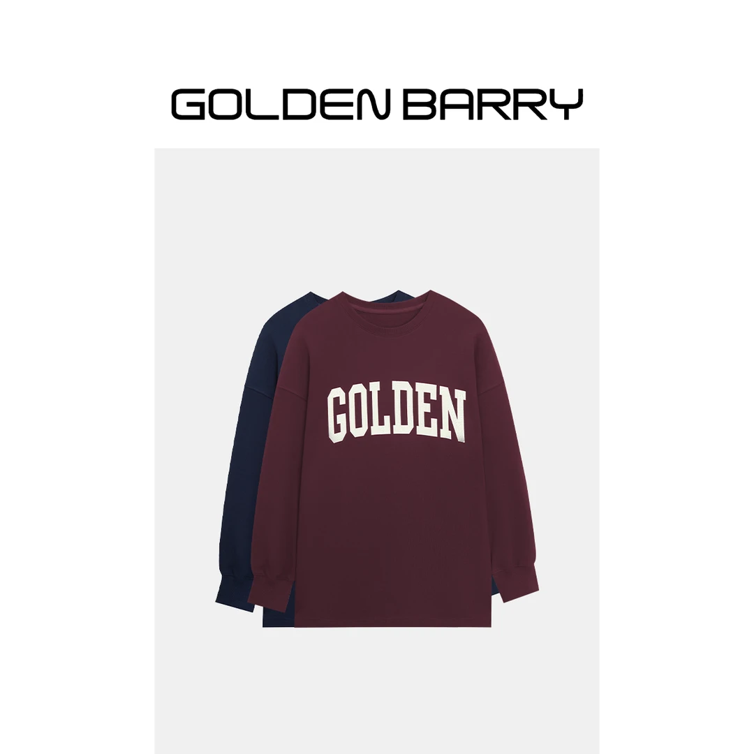 GOLDENBARRY|260195龟裂字母印花卫衣