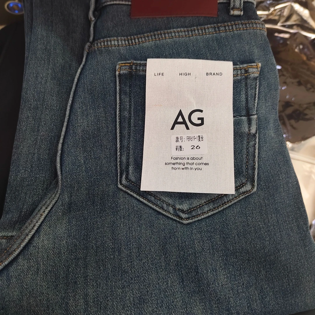 89619-1【AG】冬季加绒加厚牛仔裤