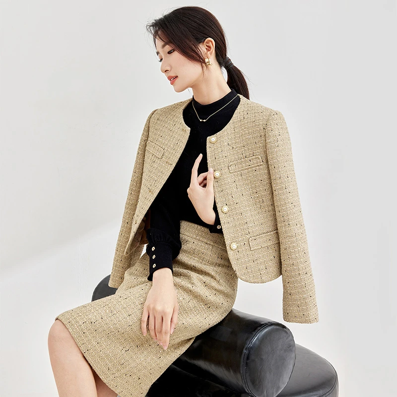 尚都比拉品质女装小香风套装品质女装51615