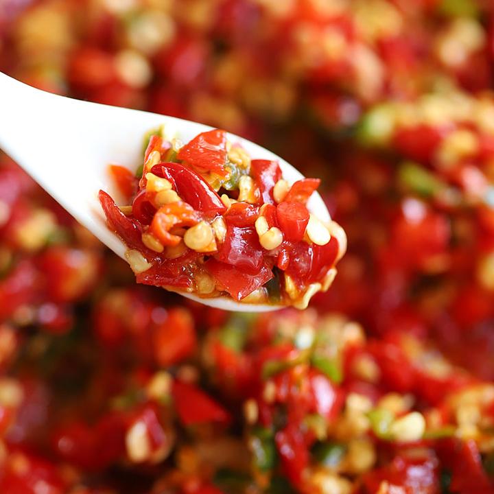 剁椒超辣小米辣手工蒜蓉辣椒酱朝天椒酱下饭菜湖南特产剁辣椒500g