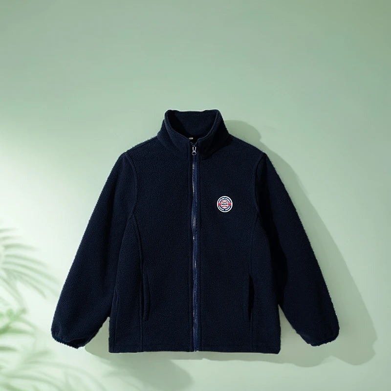 立领儿童时尚冲锋衣保暖摇粒绒内胆百搭可拆卸冲锋衣加厚冬装内胆