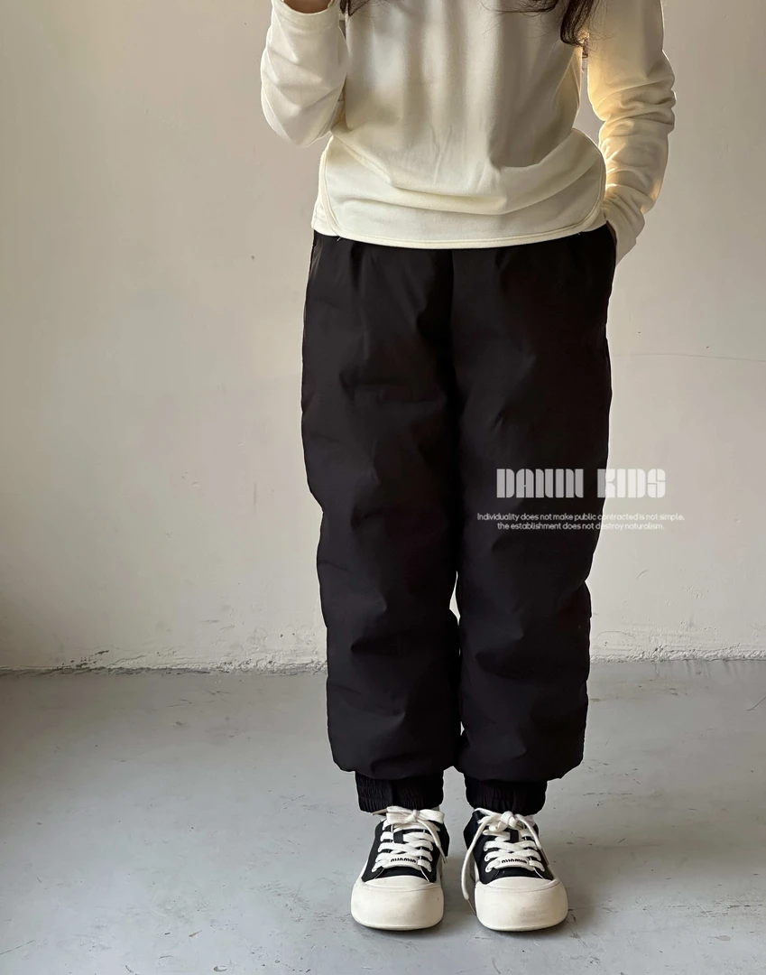 【嗒囜】女童百搭时尚松紧腰休闲羽绒裤儿童冬季保暖加厚羽绒束脚裤