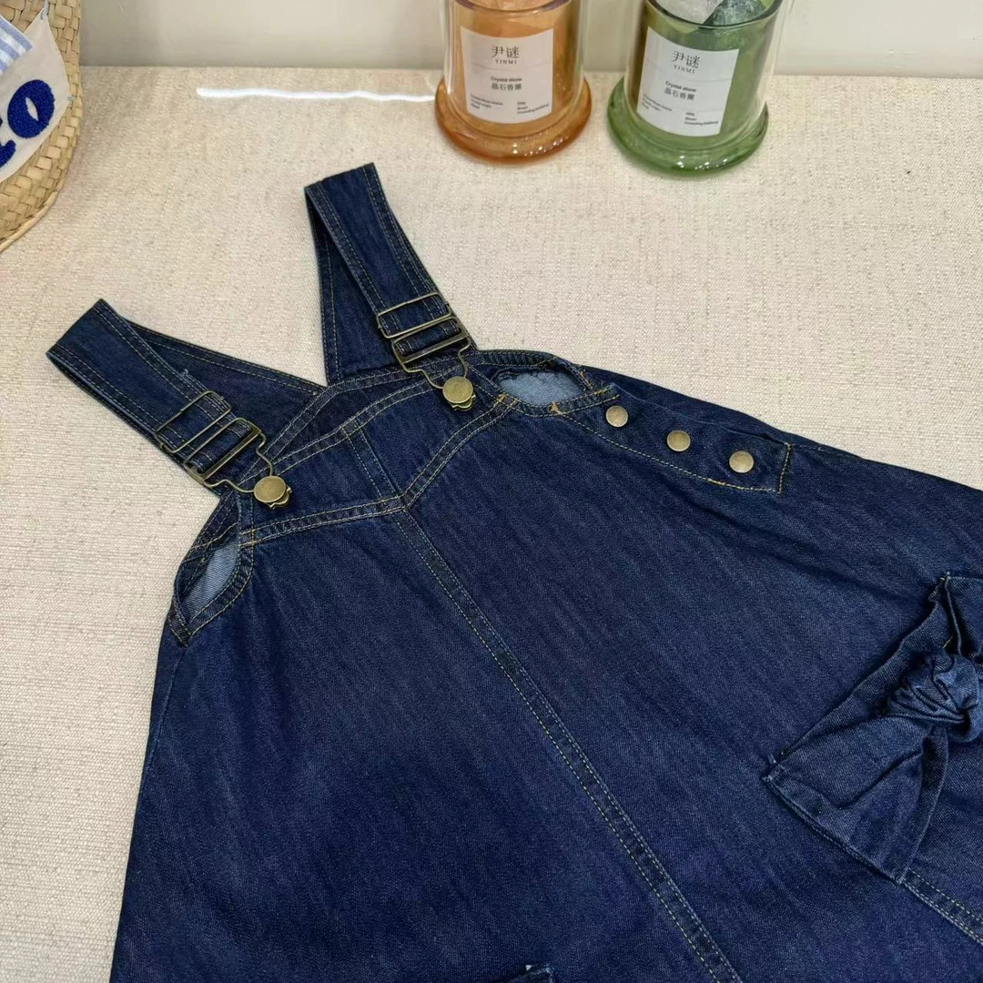 儿童C01722牛仔背带裙