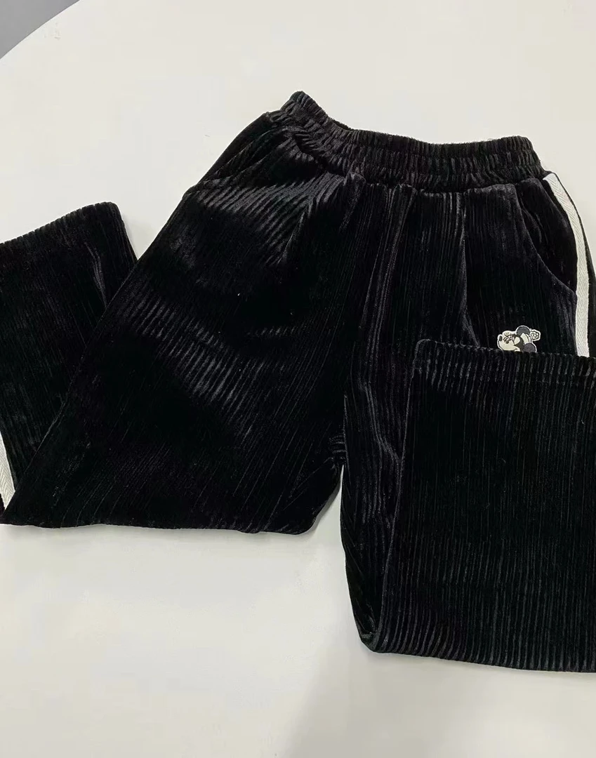 儿童冬季卡通人物厚实加绒针织裤385