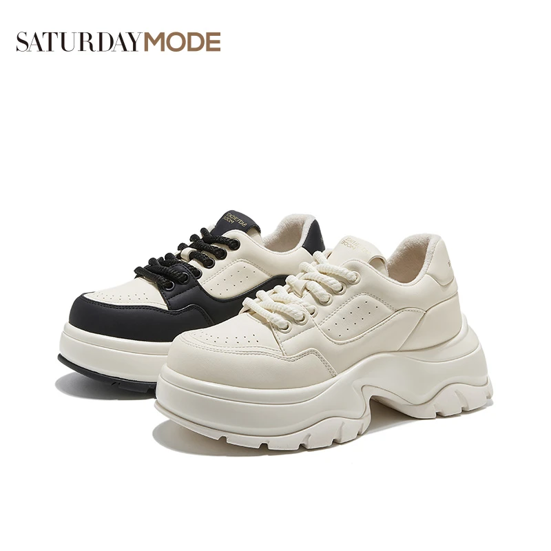 【踏风而致】SATURDAYMODE/女鞋小白鞋时尚休闲鞋厚底单鞋运动鞋YC