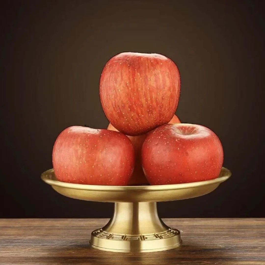 （果盘）黄铜高档贡盘水果盘家用贡奉用品装饰摆件