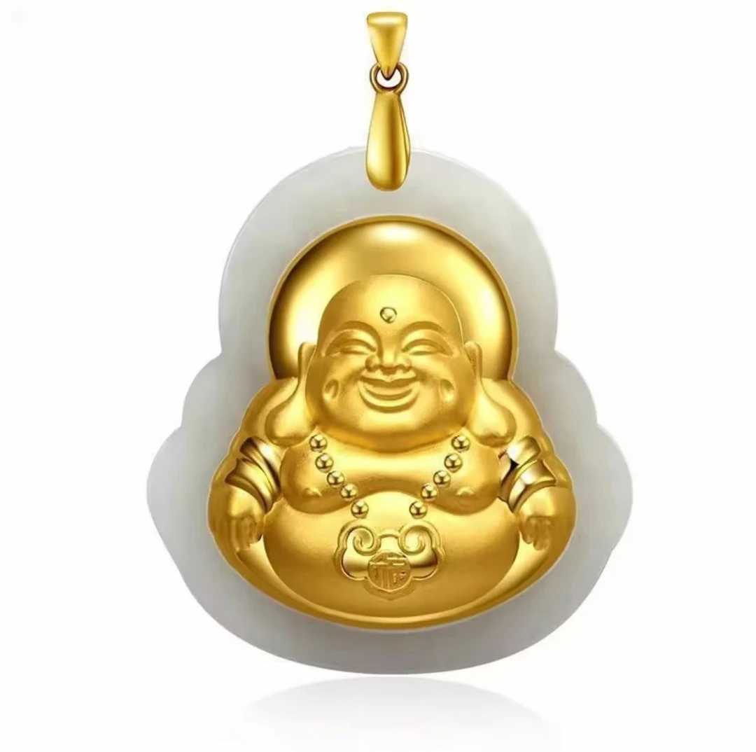 （垚天心意）yf金色布艺吊坠 LC定制吊坠项挂坠镶嵌 个人用品无扣头