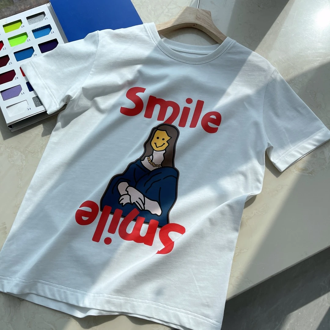 【海涛大叔】 【听号】笑脸美女短袖T恤 THMC272