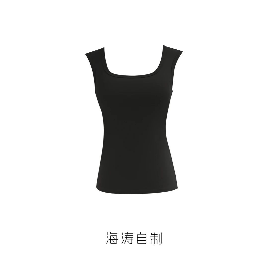 MOVNSENR 方领带胸垫吊带女背心打底 GS5618