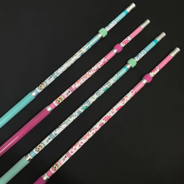 青衣抄网杆花旦款全涂装高品质黑坑飞抄竞技碳素网竿高碳超轻通