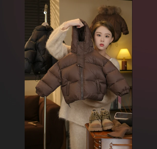 男女童洋气羽绒服90白鸭绒男孩洋气加厚防风保暖羽绒外套23321