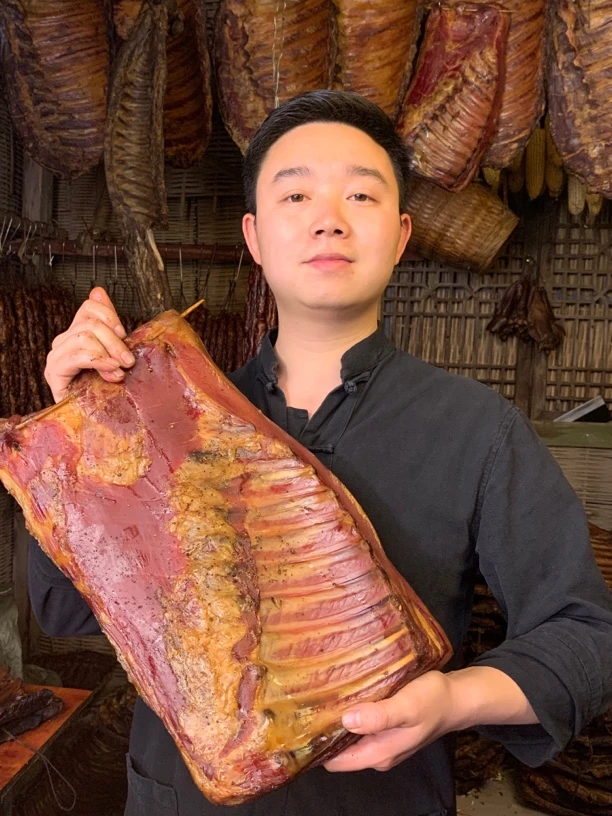 【3斤带皮精排腊肉】恩施土家烟熏排骨五花肉