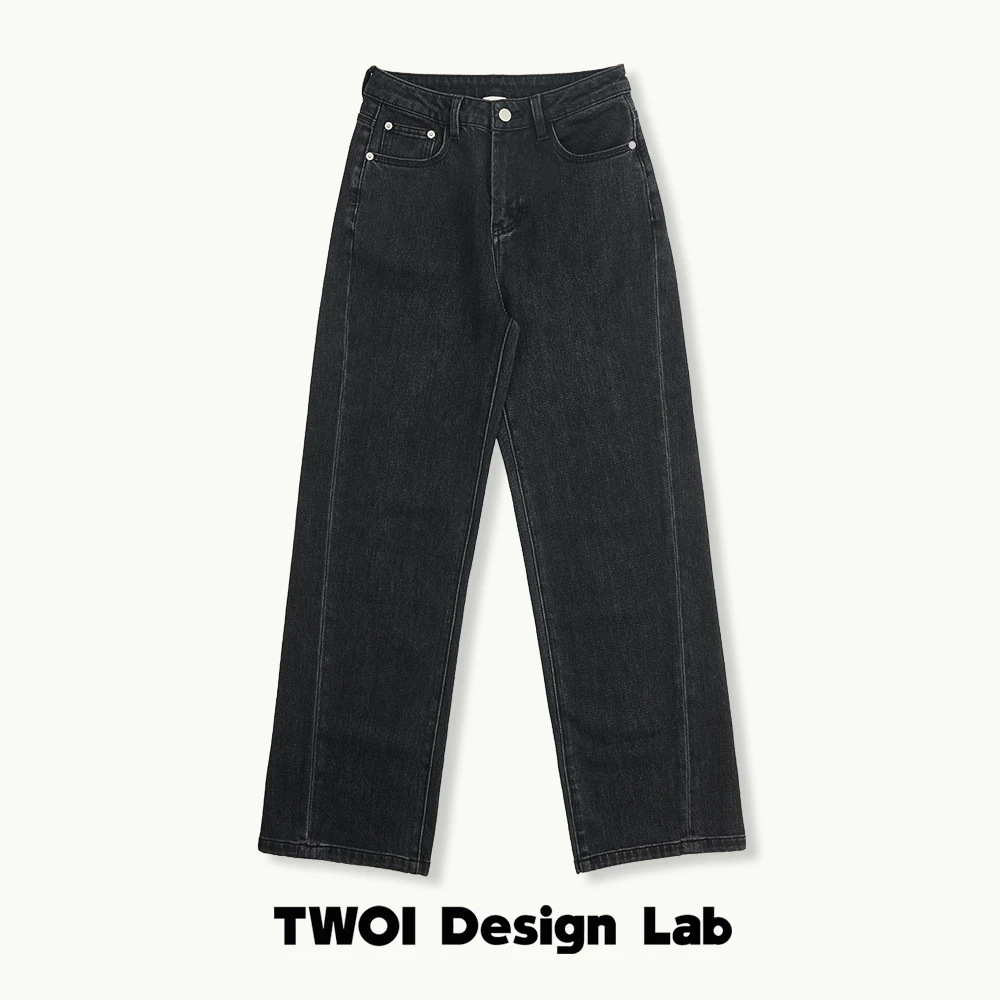 TWOI"经典黑牛仔" 真正的显瘦百搭神裤～「直筒牛仔裤」