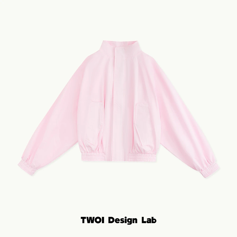 TWOI“可漂亮,奶油粉粉”好嫩!「奶油粉口袋工装夹克」
