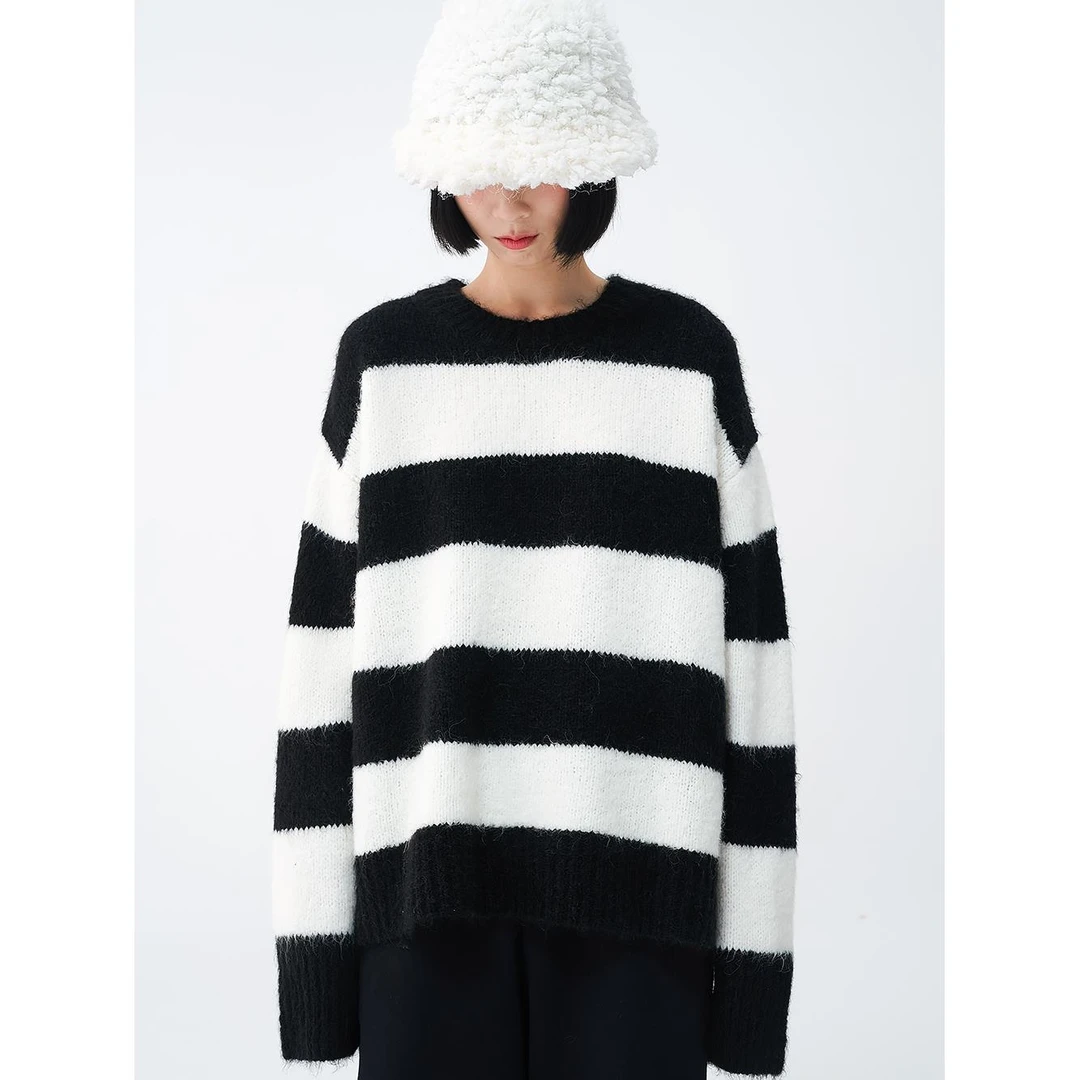 回归经典!黑白条纹毛衣「感受质感带来的高级」TWOI Sweater