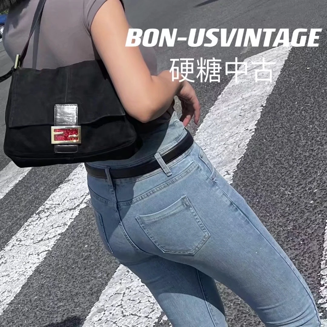 95新 FENDI/芬迪 613461/星空银扣大法棍