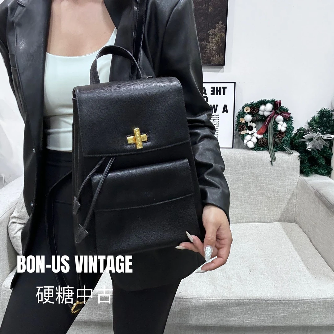 95新 Celine/思琳 617379/十字扣双肩包