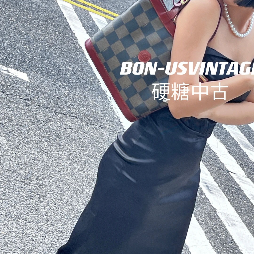 95新 FENDI/芬迪 /612806/芬迪棋盘格水桶手提