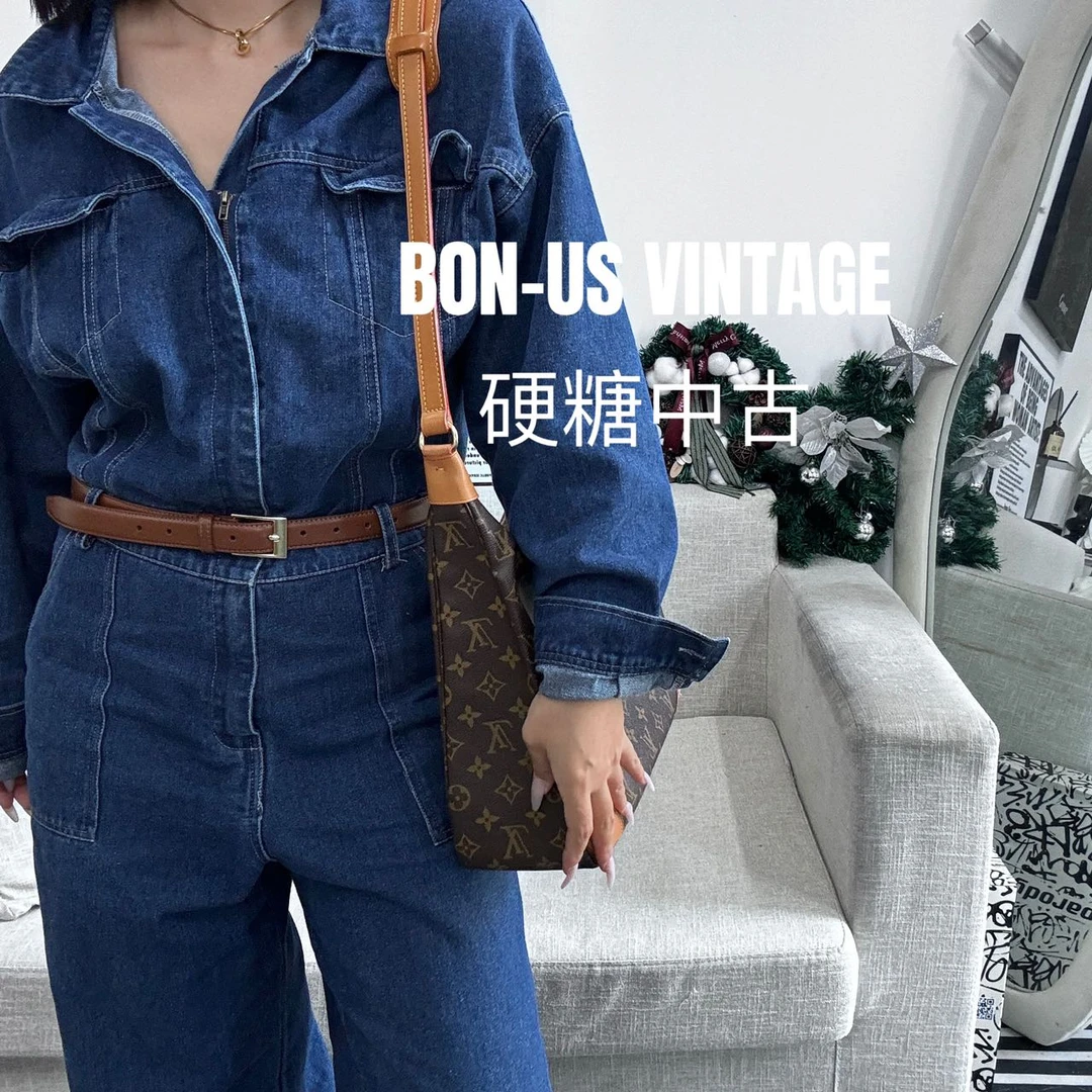 95新 LouisVuitton/路易威登 /617009/老花牛角