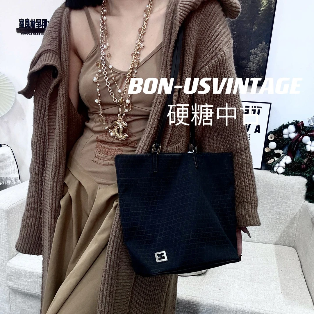 95新 FENDI/芬迪 614089/老花水桶