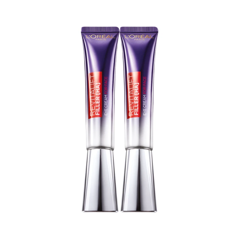 L'ORÉAL/欧莱雅玻尿酸水光充盈眼霜套装65ml*2 有效期2026-03-01