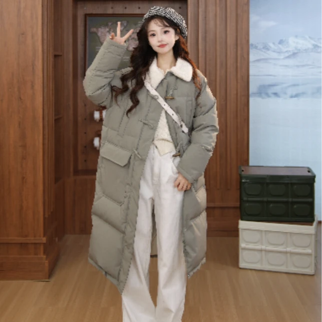 【雪中飞X】保暖时尚秋冬户外百搭女士长款羽绒服X40140830Y