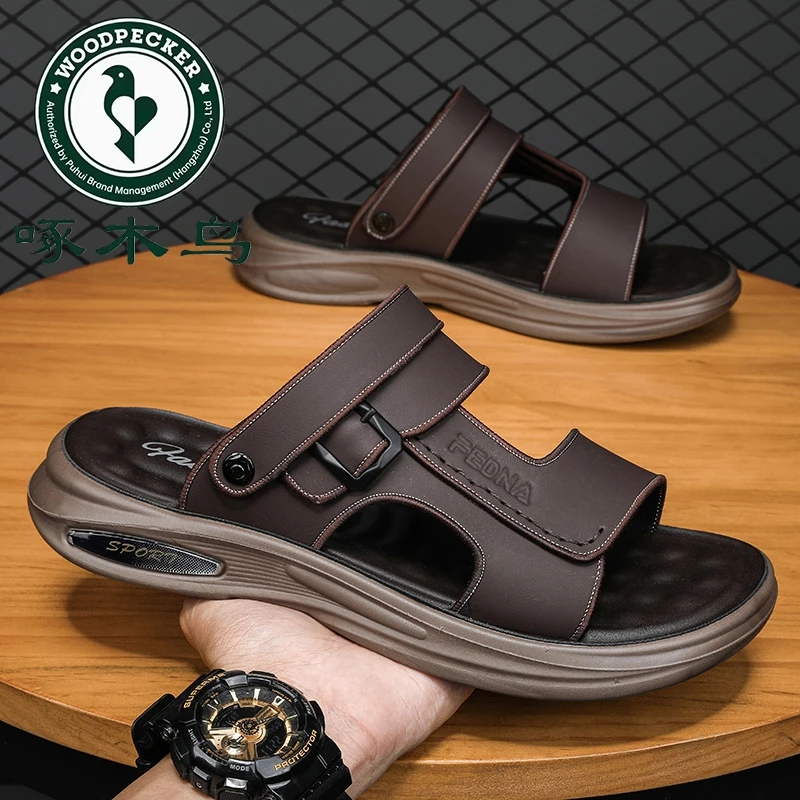 啄木鸟凉鞋男2024新款男士外穿开车网红爆款防滑男款两穿凉拖鞋子