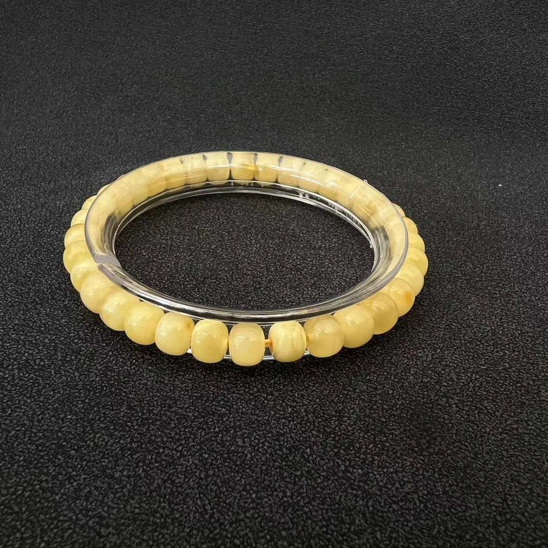S5922-1 俄料原矿蜜蜡小尺寸老型手串文玩饰品