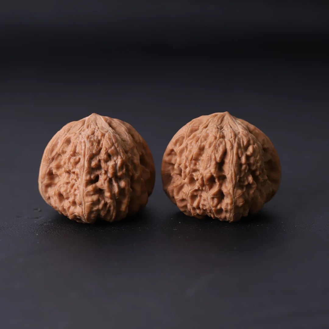 YC1024-98【平谷凹底】涞水溯源麻核桃专场文玩核桃手把件