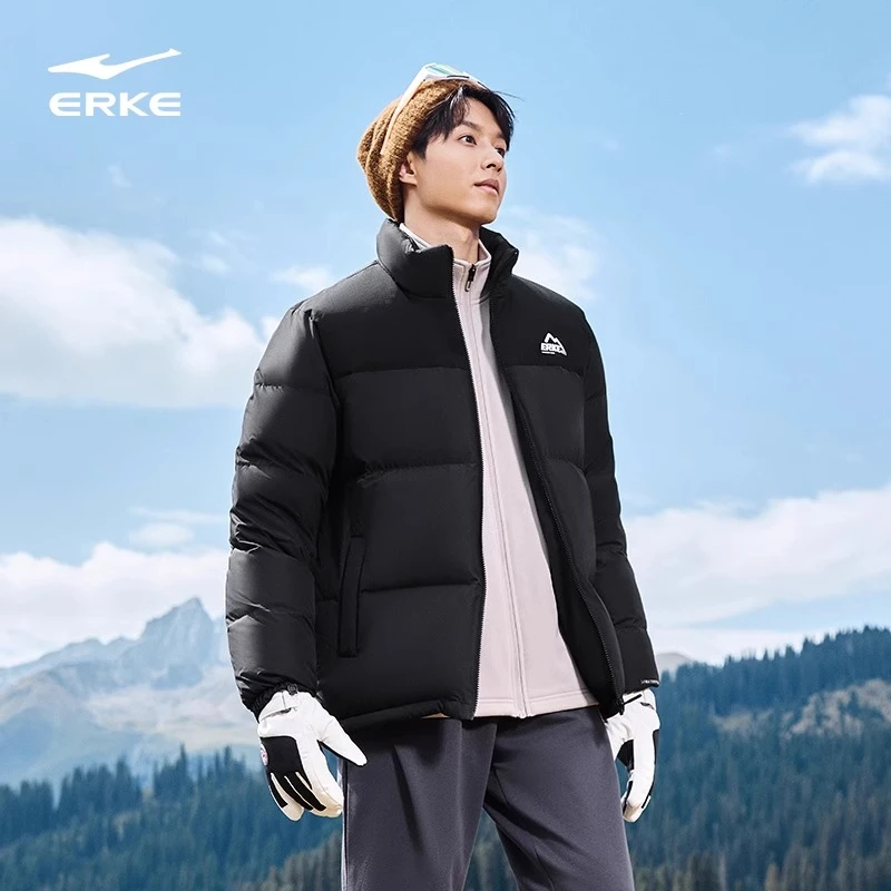 驭光2.0 | 鸿星尔克羽绒服男士2025冬季新款防寒防泼水服保暖外套