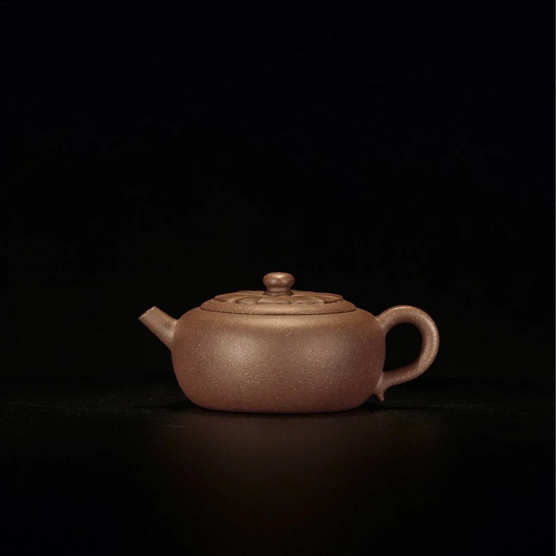 玉井生香 蒋文言 莲蒲 宜兴紫砂壶 实力派 段泥 210cc 全手工制作