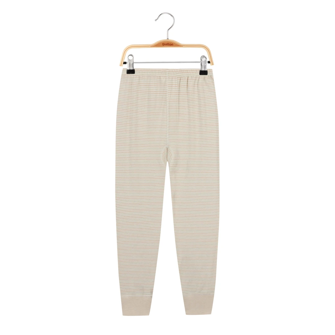 Gretton绿典彩棉内衣秋衣秋裤大童小女童柔软舒适有机彩棉0添加