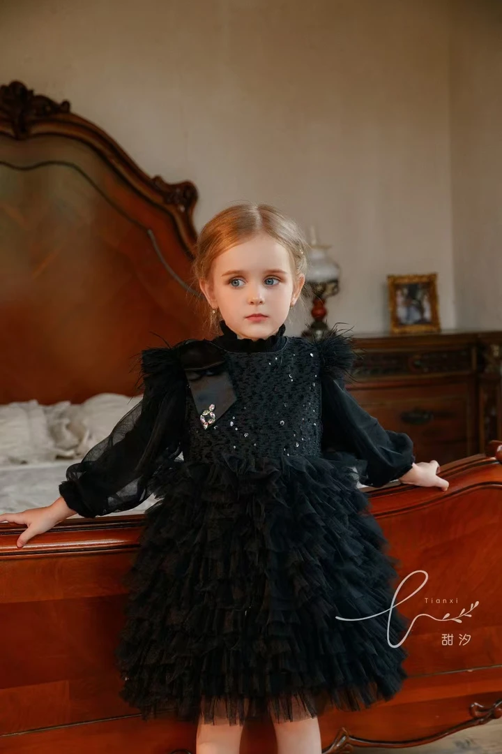 糖玉高货女童连衣裙【路西法.小魔女】250021