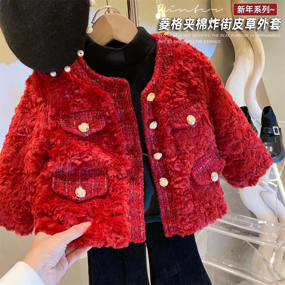 A糖玉高货洛丽塔【红色毛毛衣外套】