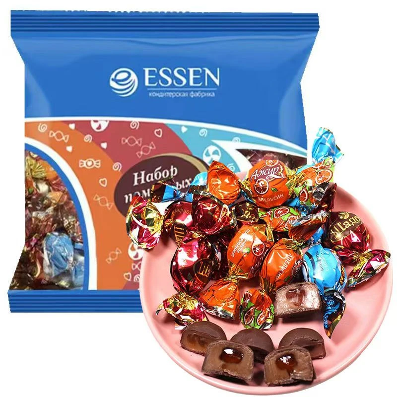 咖咖俄罗斯原装进口唯臻农场夹心巧克力混合糖果喜糖年糖500g