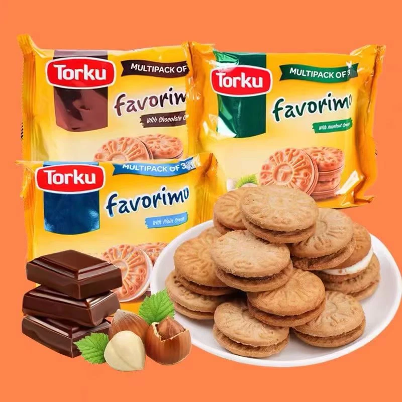 咖咖土耳其进口比姆比姆榛子巧克力味夹心饼干多口味183g休闲零食
