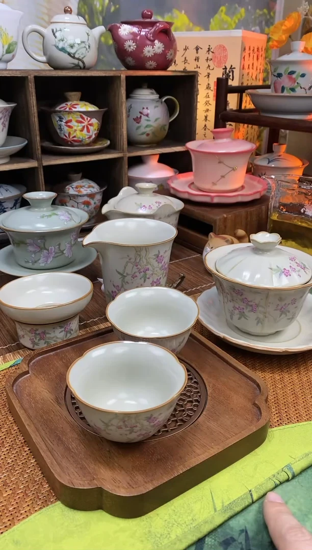 【闪购商品】盖碗+公杯+茶漏+2个花瓣杯1