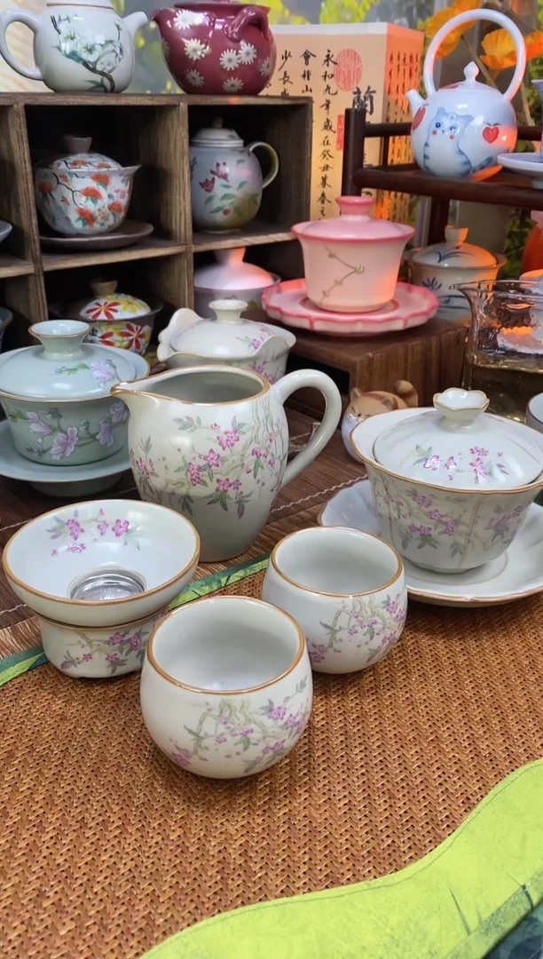 【闪购商品】盖碗+公杯+茶漏+2个小龙蛋1